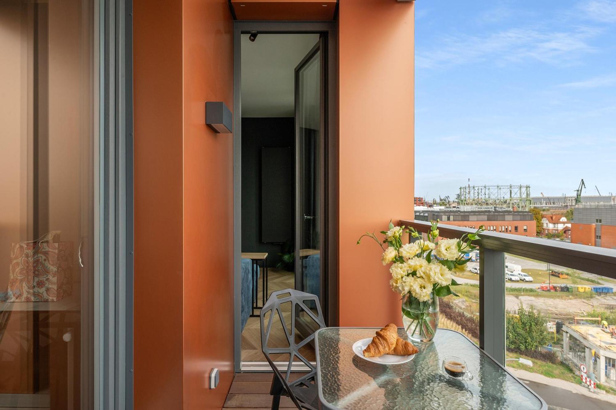Brabank Riverside - Sauna, Business & Gym By Downtown Apartments Gdańsk Rum bild